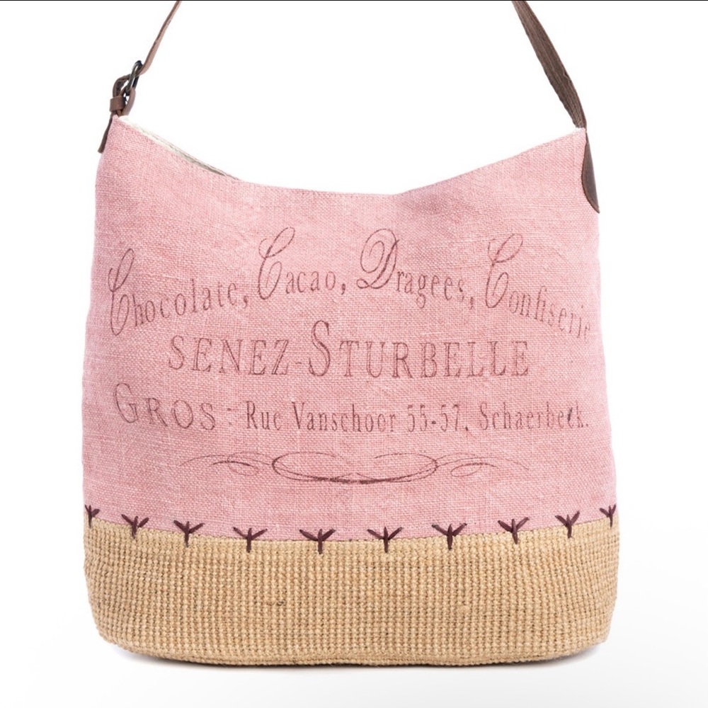 Myra Adventurer Mine Pink and Tan Shoulder Bag